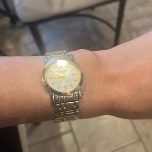 Burberry Silver and Gold Watch